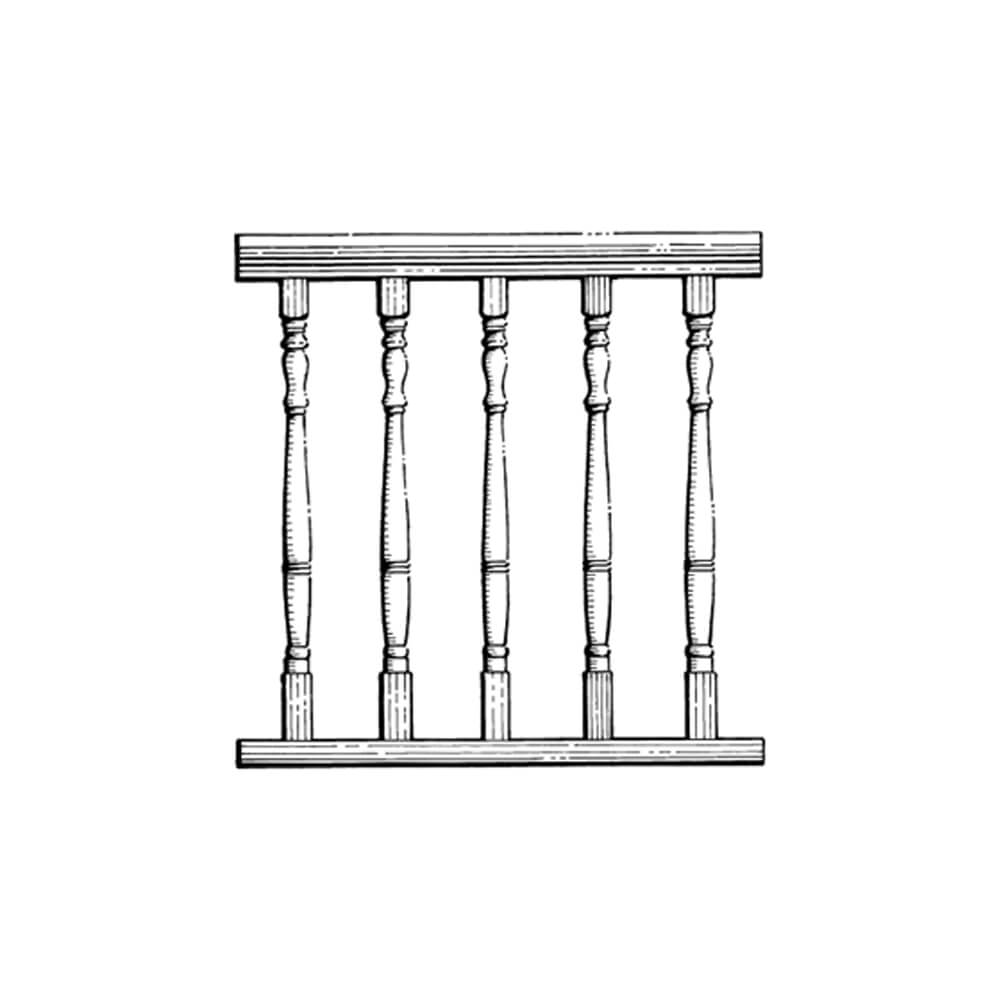 Assembled BALUSTRADING - BS585FLASS (Angled)
